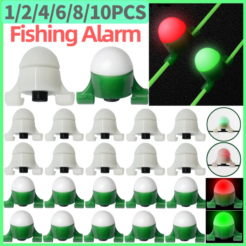 Fishing Equipment Set - 2-8pcs LED Night Fishing Alarm Light