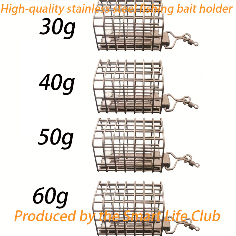 Fishing Equipment For Trout - New Fishing Bait Cage, 30G/40G/50G/60G Square