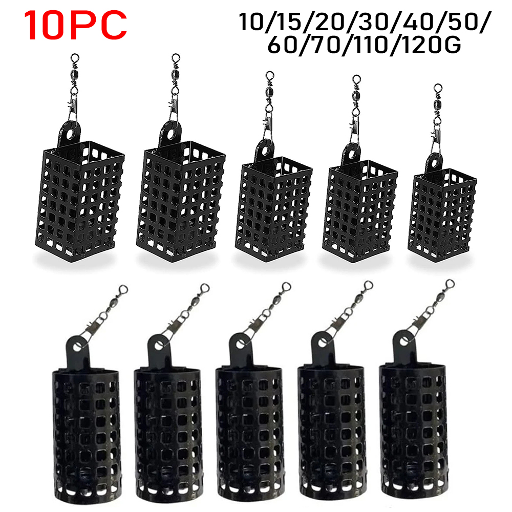 Fishing Equipment For Trout - 10PCS Fishing Tackle Feeder Cage Stainless