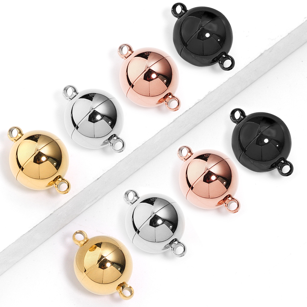 Circle Hook Set - 2pcs/lot Round Stainless Steel Magnetic Clasps