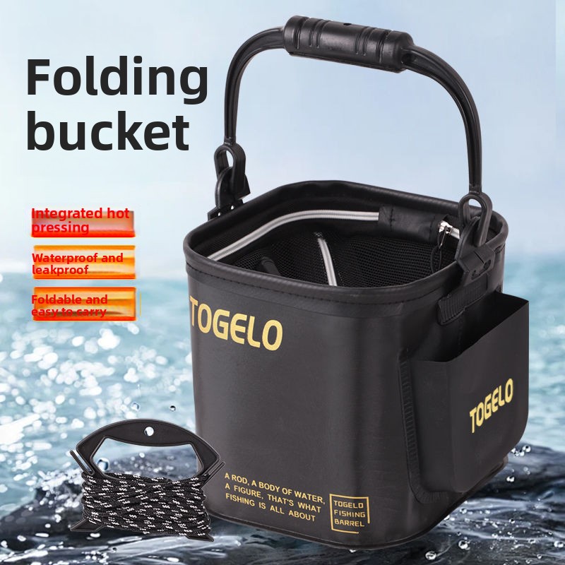 Fish bucket New folding fishin – Fishing Equipment In recenzja i cena