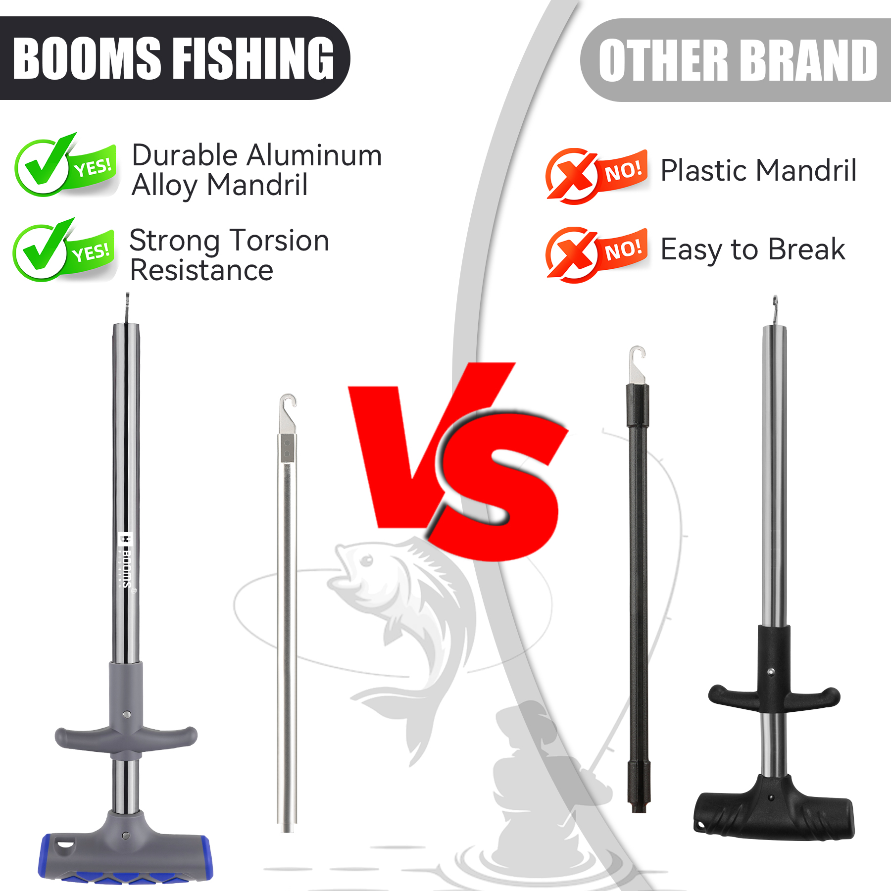 Booms Fishing XW20 Long Fish H – Fishing Equipment Hanger recenzja i cena
