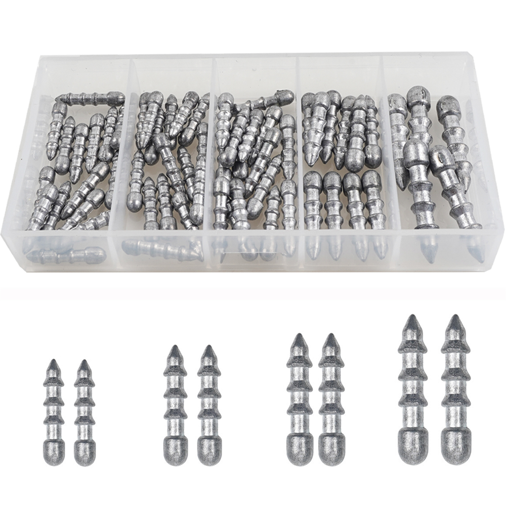 60PCS Nail weights Worm Fishin – Fishing Equipment For Trout recenzja i cena