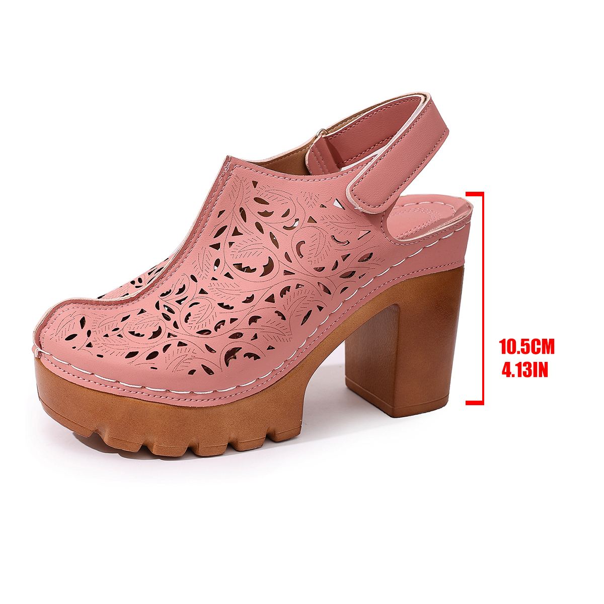 Large Size Women's Thick Heel  – Circle Hook Set recenzja i cena