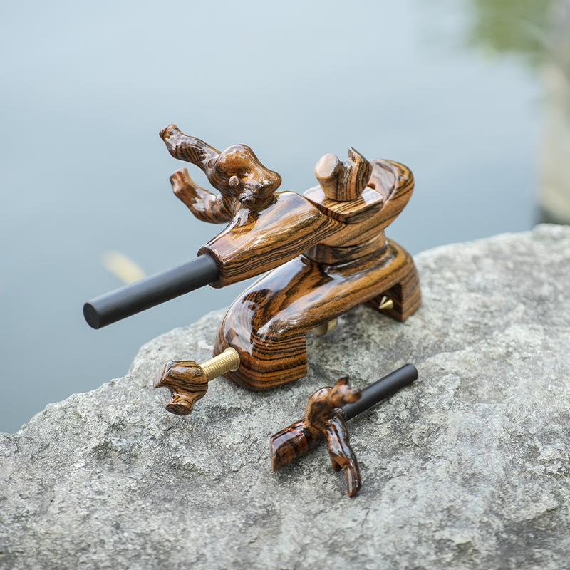 Adjustable wooden rod bracket, – Fishing Equipment In Japanese recenzja i cena