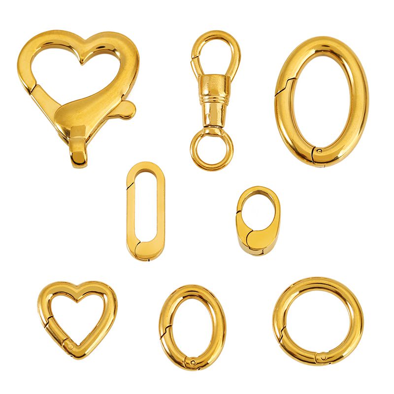 2pcs Stainless Steel Clasp Str – Circle Hook Set recenzja i cena