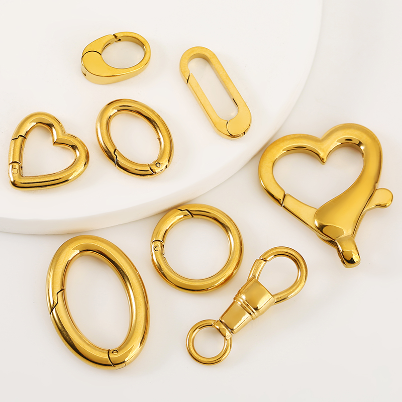 2pcs Stainless Steel Clasp Str – Circle Hook Set recenzja i cena