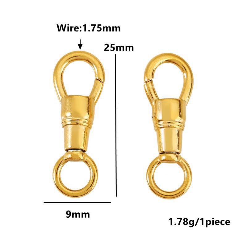 2pcs Stainless Steel Clasp Str – Circle Hook Set recenzja i cena