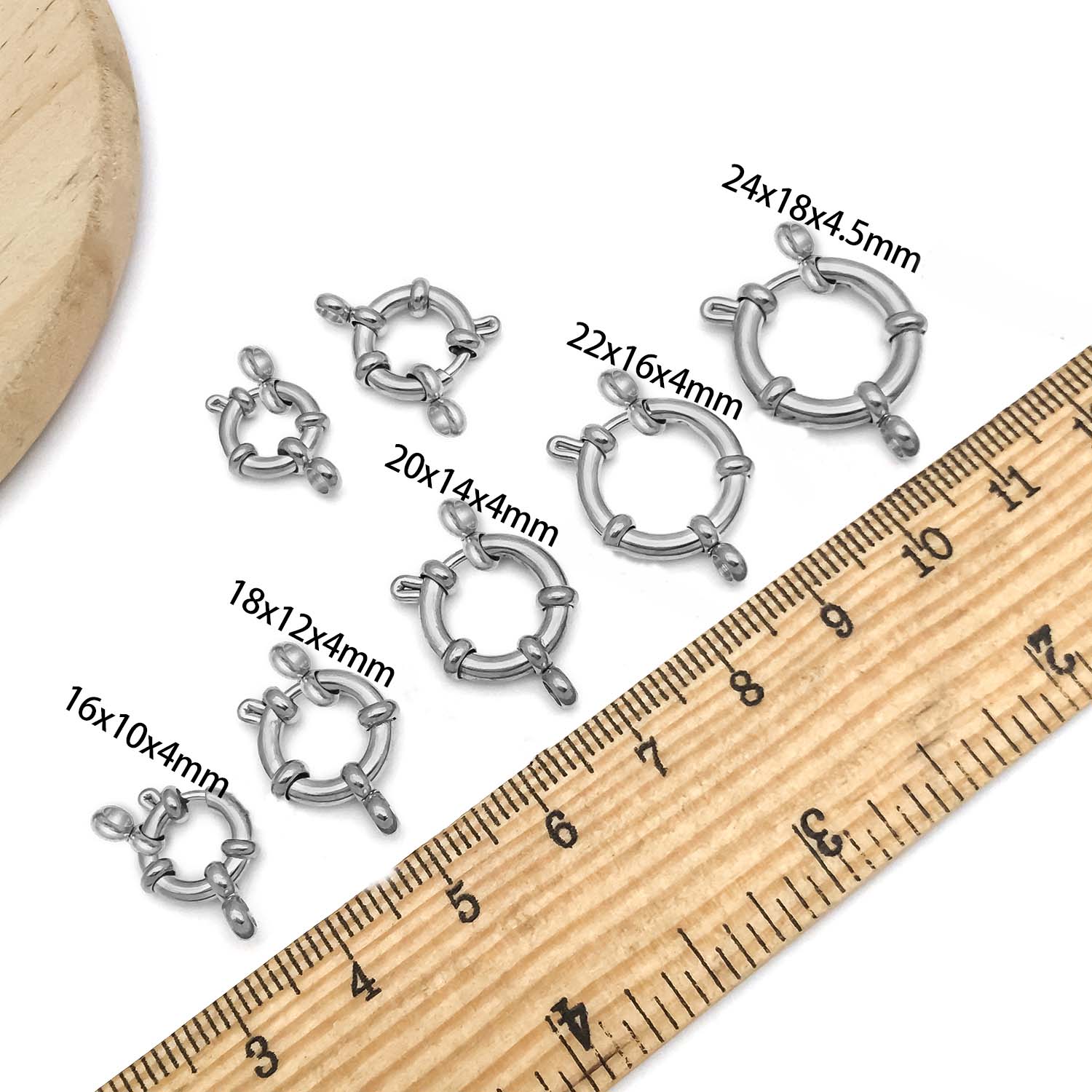 2pcs Stainless Steel Round Cla – Circle Hook Set recenzja i cena