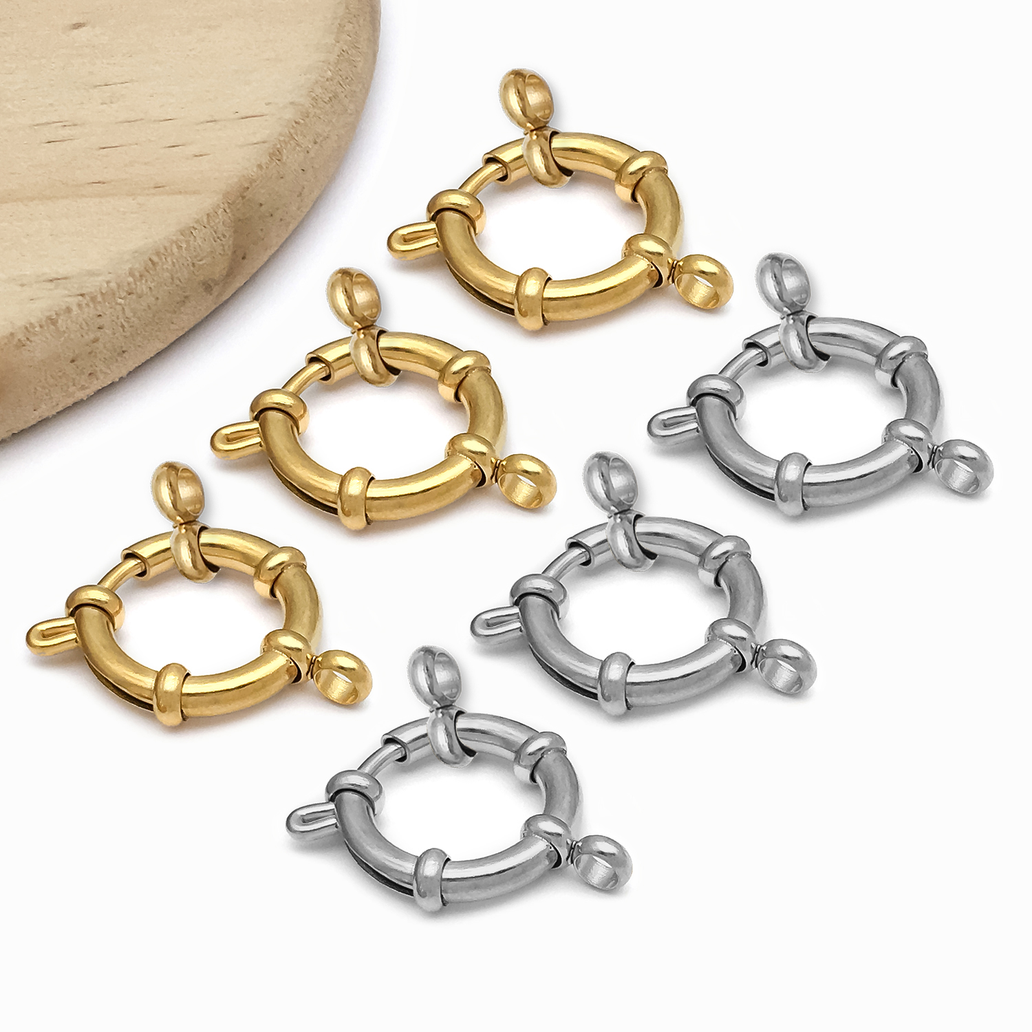 2pcs Stainless Steel Round Cla – Circle Hook Set recenzja i cena