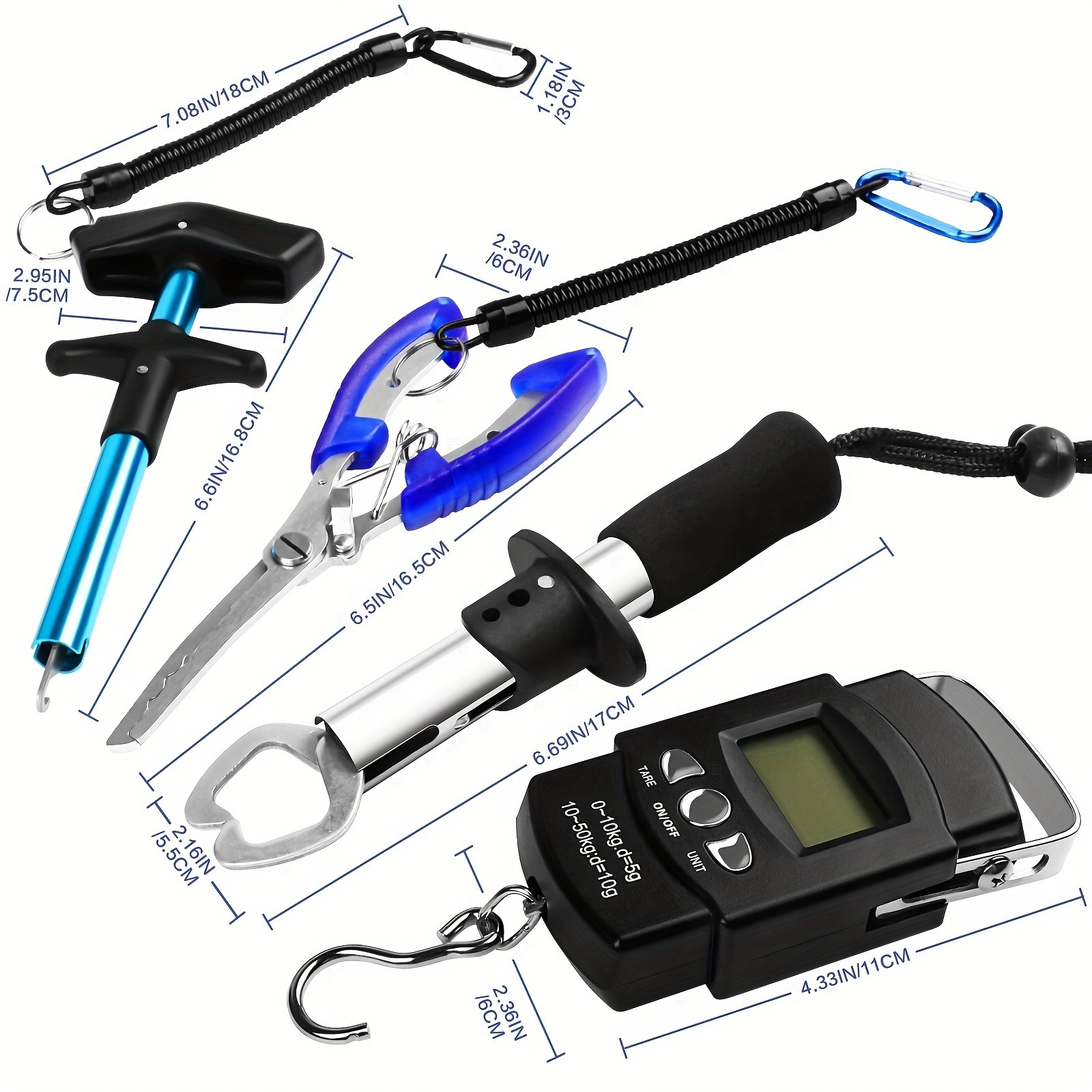 7Pcs Foldable Stainless Steel  – Fishing Equipment Set recenzja i cena